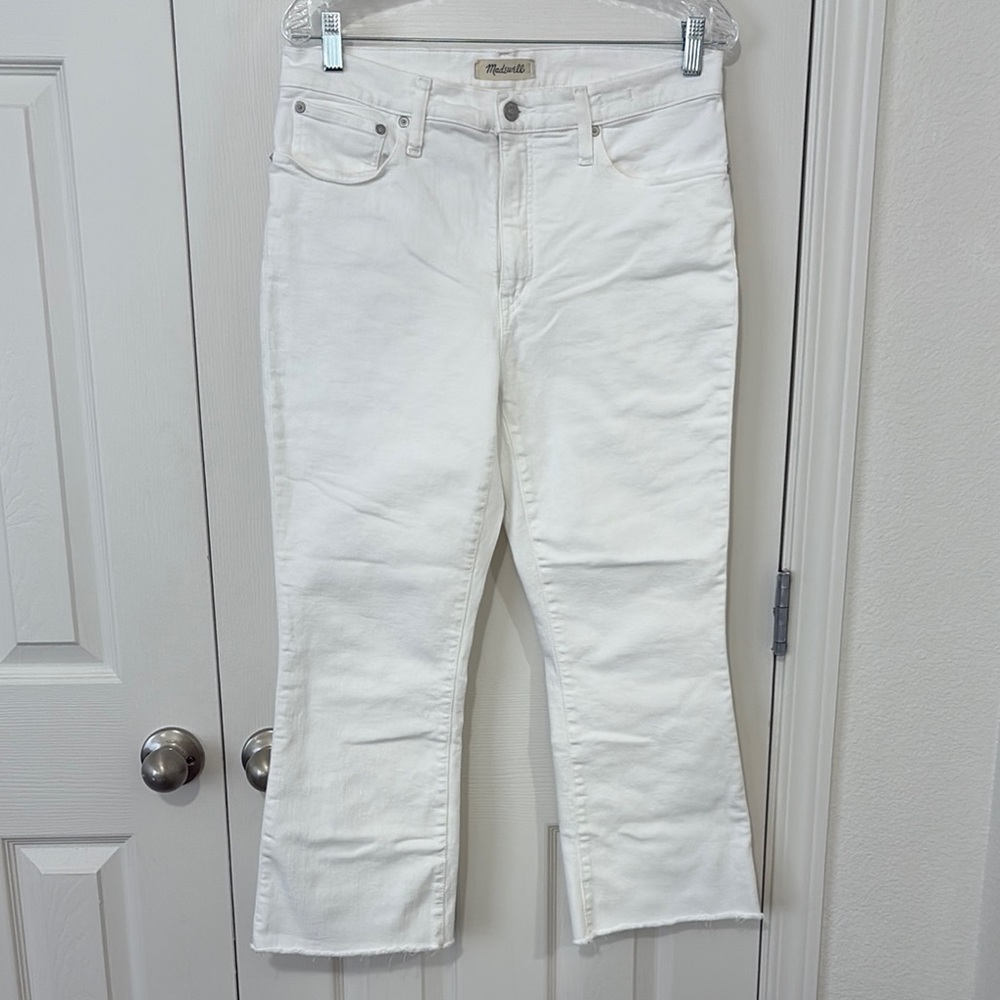 Madewell White Cali Demi-Boot Jeans